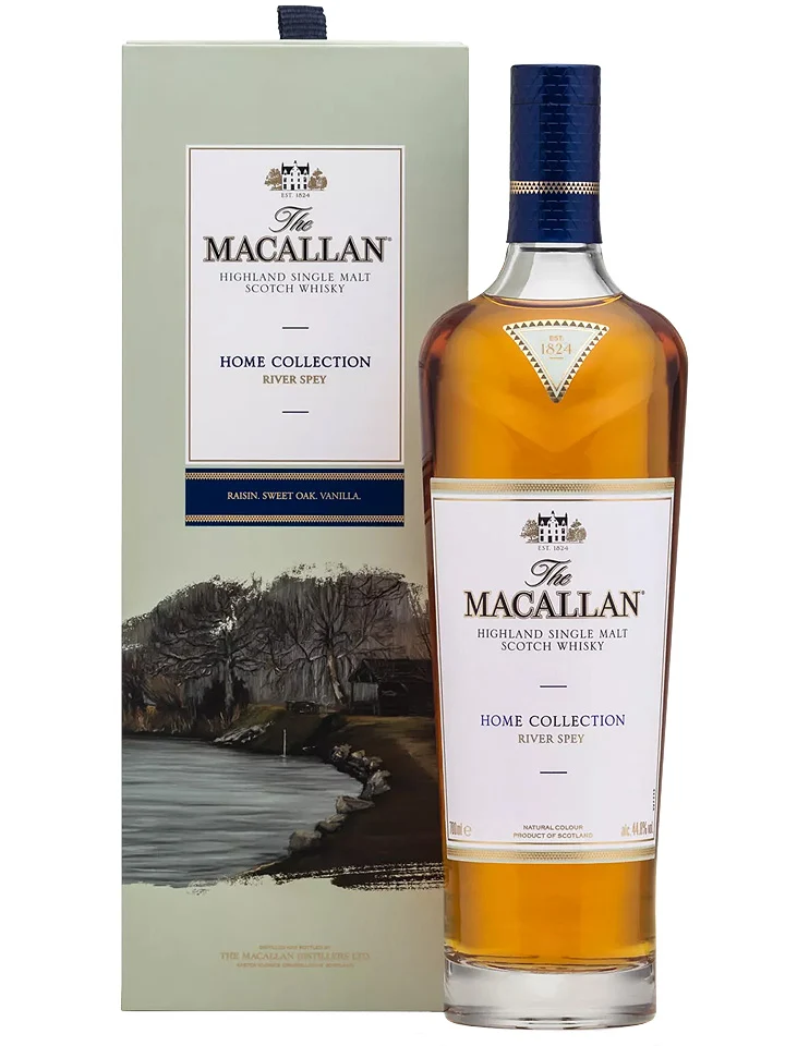 The Macallan Home Collection 'River Spey' With Giclee Art Prints Limited Edition Single Malt Scotch Whisky 700mL