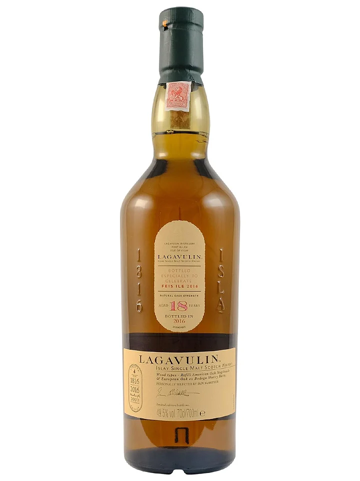 Lagavulin 18 Year Old Feis Ile 2016 200th Anniversary Cask Strength Single Malt Scotch Whisky 700mL