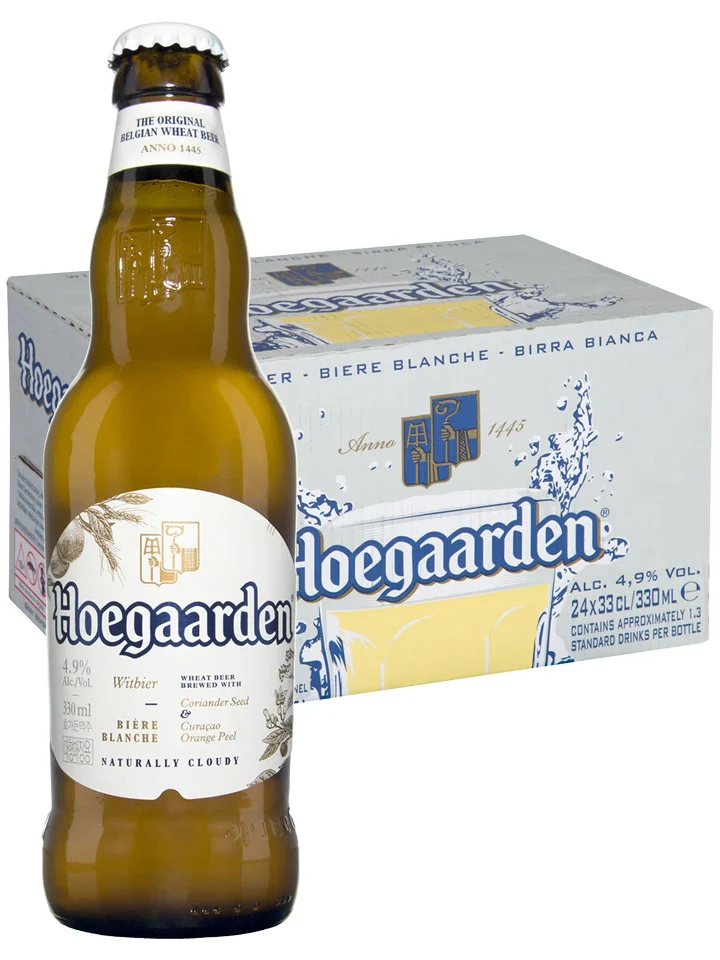 Hoegaarden Wheat Beer 24 x Pack 330ml Bottles