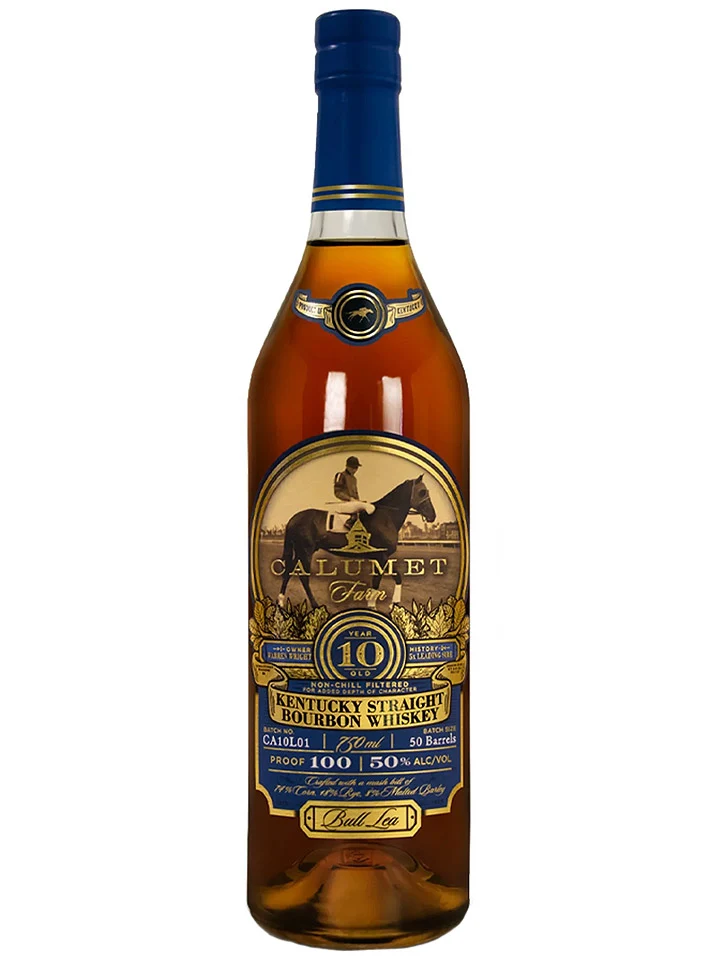 Calumet Farm 10 Year Old 'Bull Lea' Kentucky Straight Bourbon Whiskey 750mL