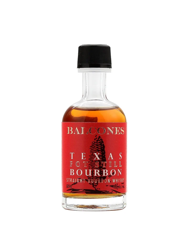 Balcones Texas Pot Still Straight Bourbon Whisky Glass Miniature 50mL