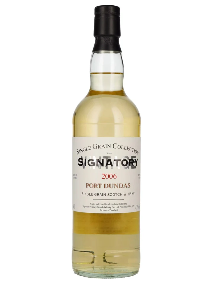 Port Dundas 14 Year Old 2006 Signatory Vintage Single Grain Scotch Whisky 700mL