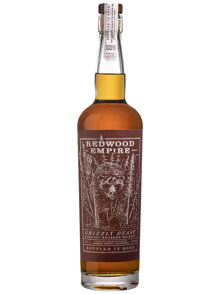 Redwood Empire Grizzly Beast Bottled In Bond Straight Bourbon Whiskey 750mL