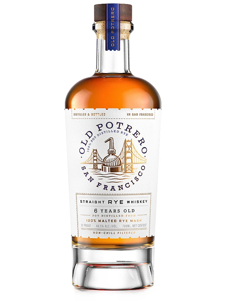 Old Potrero 6 Year Old Single Malt Straight Rye Whiskey 700mL