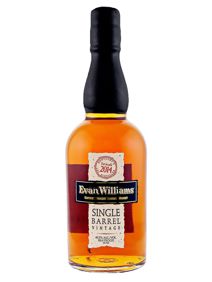 Evan Williams Single Barrel 2014 Vintage Kentucky Straight Bourbon Whiskey 700mL