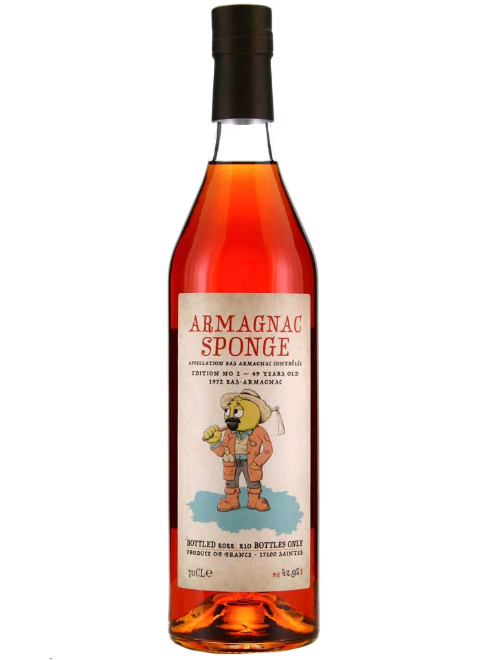 Armagnac Sponge 49 Year Old 1972 Edition No. 2 Single Cask Bas Armagnac 700mL