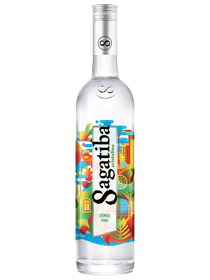 Sagatiba Cristalina Pura Premium Cachaca Brasilian Liqueur 700mL