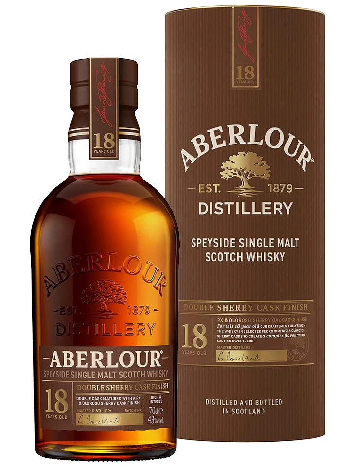 Aberlour 18 Year Old Double Sherry Cask Finish Single Malt Scotch Whisky 700mL