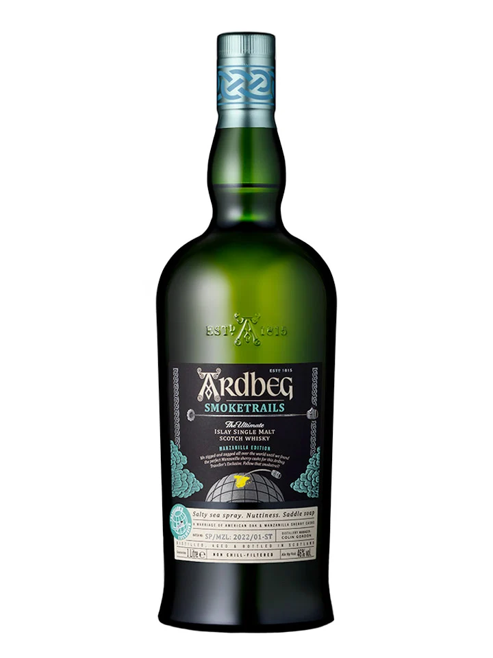 Ardbeg Smoketrails Manzanilla Limited Edition Single Malt Scotch Whisky 1L