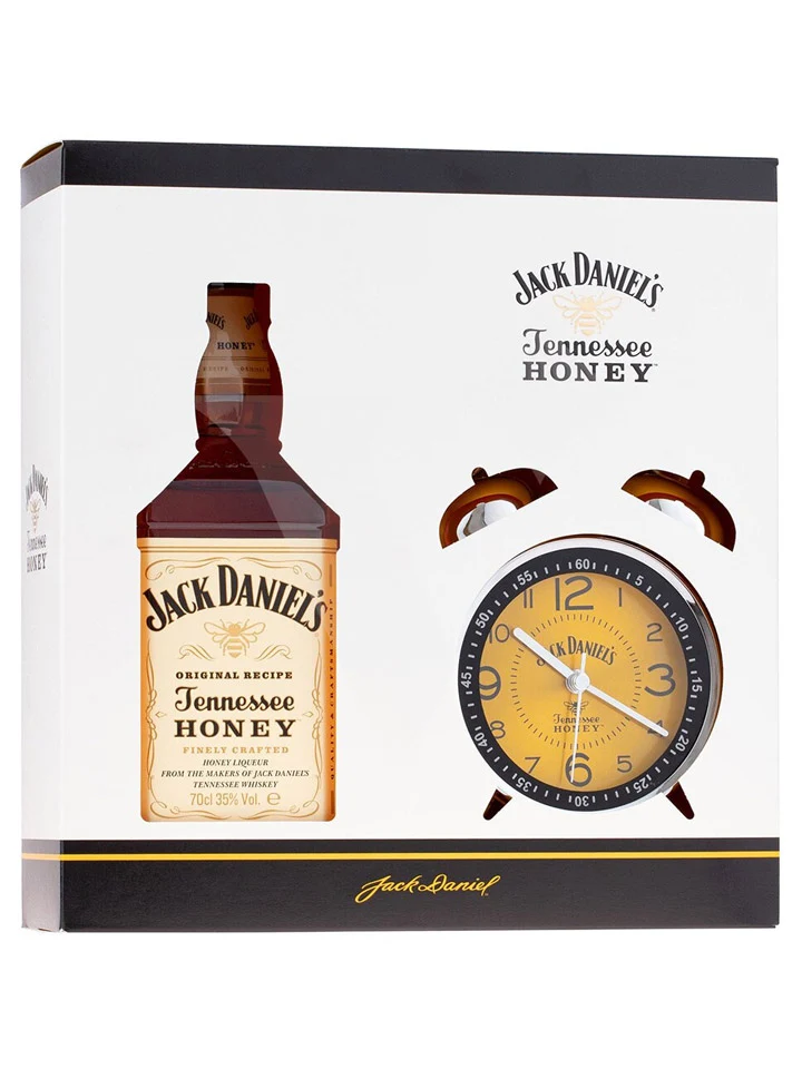 Jack Daniel's Tennessee Honey Flavoured Whiskey + Alarm Clock Gift Pack 700mL
