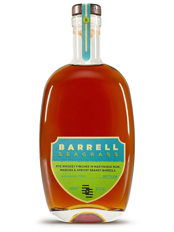 Barrell Seagrass Martinique Rhum, Madeira & Apricot Brandy Finish Blended Rye Whiskey 750mL
