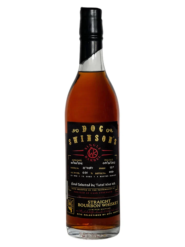 Doc Swinson's 5 Year Old Single Barrel Cask Strength Straight Bourbon Whiskey 750mL