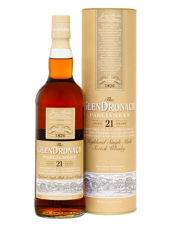 GlenDronach Parliament 21 Year Old Non-Chill Filtered 2020 Release Single Malt Scotch Whisky 700mL