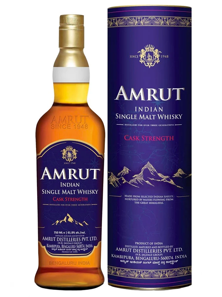 Amrut Cask Strength Single Malt Indian Whisky 700mL