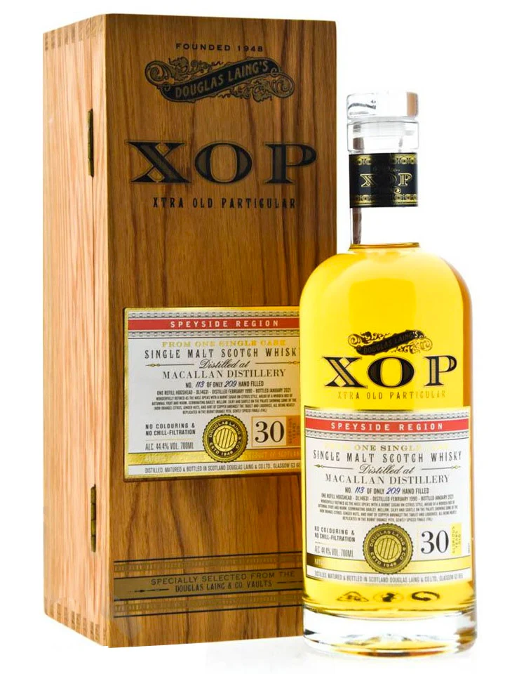 The Macallan 30 Year Old Cask Strength Single Cask 1990 XOP Single Malt Scotch Whisky 700mL