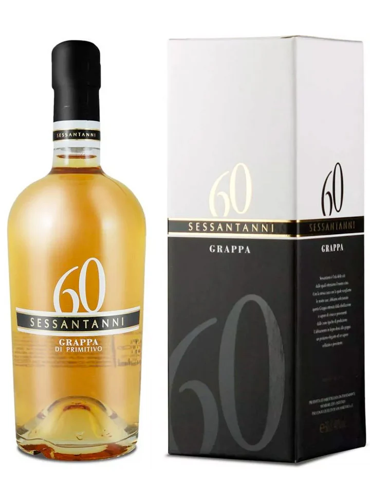 Sessantani Grappa Di Primitivo With Gift Box 500mL