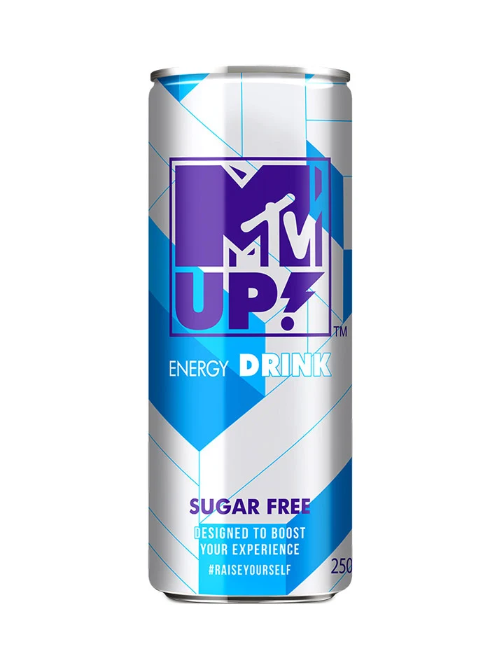 MTV UP Sugar Free Energy Drink 6 x 4 Pack Cans 250mL