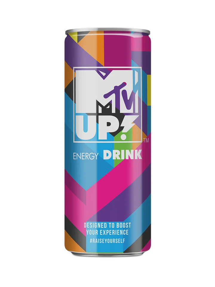 MTV UP Classic Energy Drink 6 x 4 Pack Cans 250mL