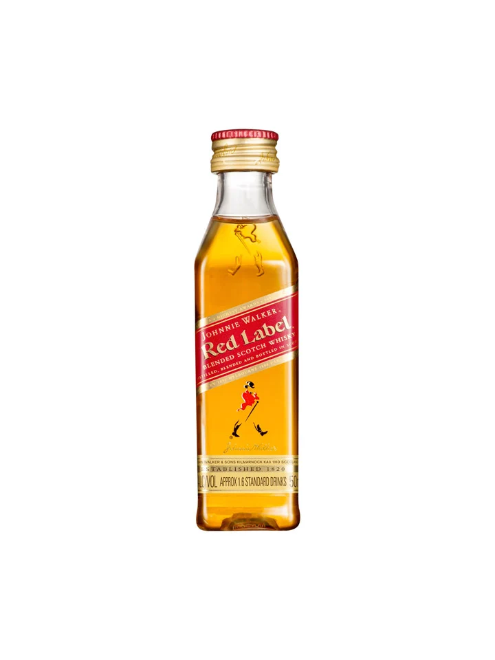 Johnnie Walker Red Label Blended Scotch Whisky Miniature 50mL