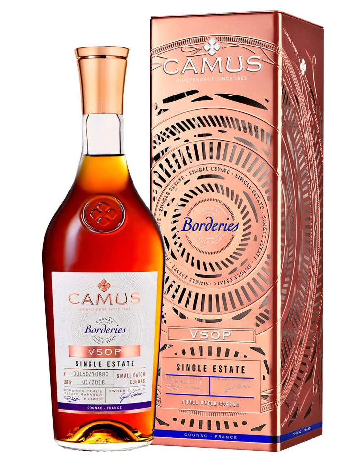 Camus VSOP Borderies Limited Edition Metal Tin Single Estate Cognac 1L