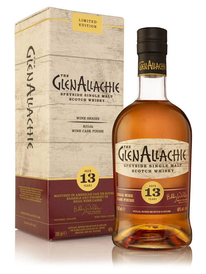 Glenallachie 13 Year Old Rioja Wine Cask Finish Single Malt Scotch Whisky 700mL