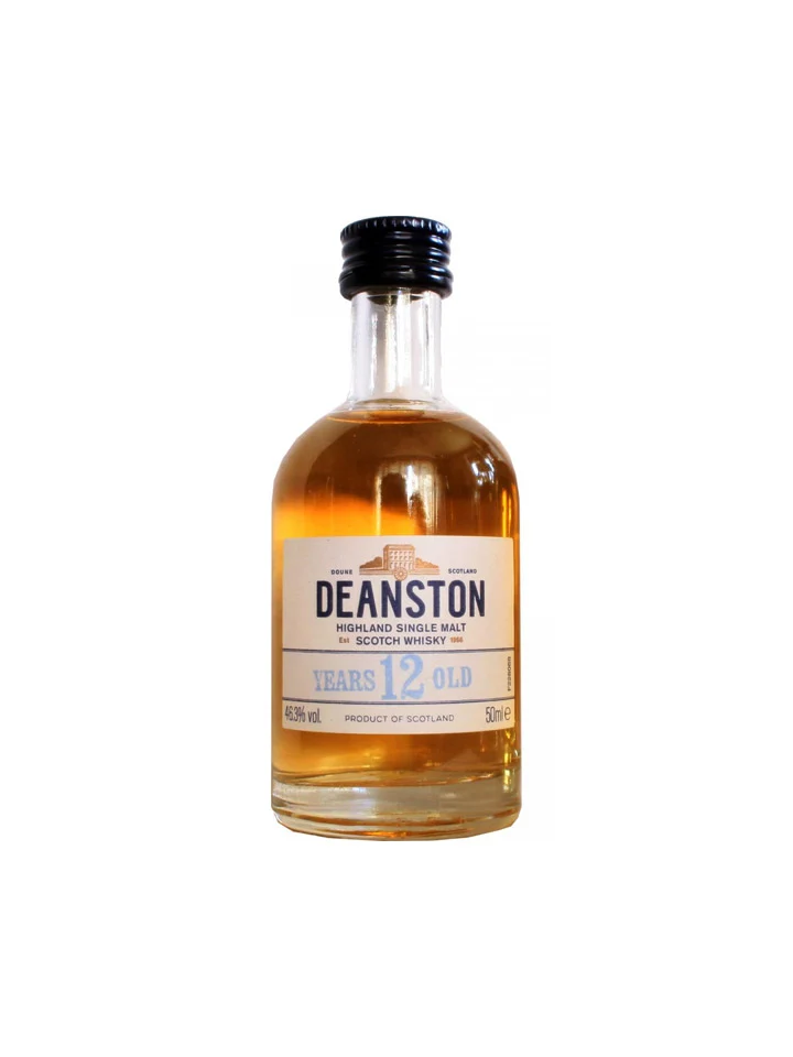 Deanston 12 Year Old Highland Single Malt Scotch Whisky Glass Miniature 50mL