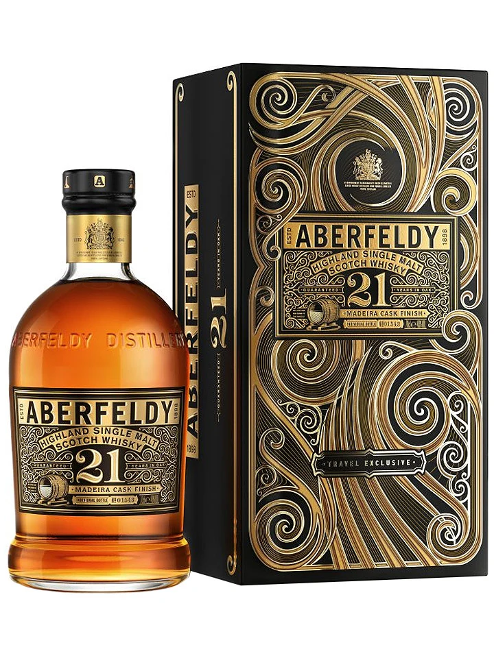 Aberfeldy 21 Year Old Madeira Cask Finish Single Malt Scotch Whisky 700mL