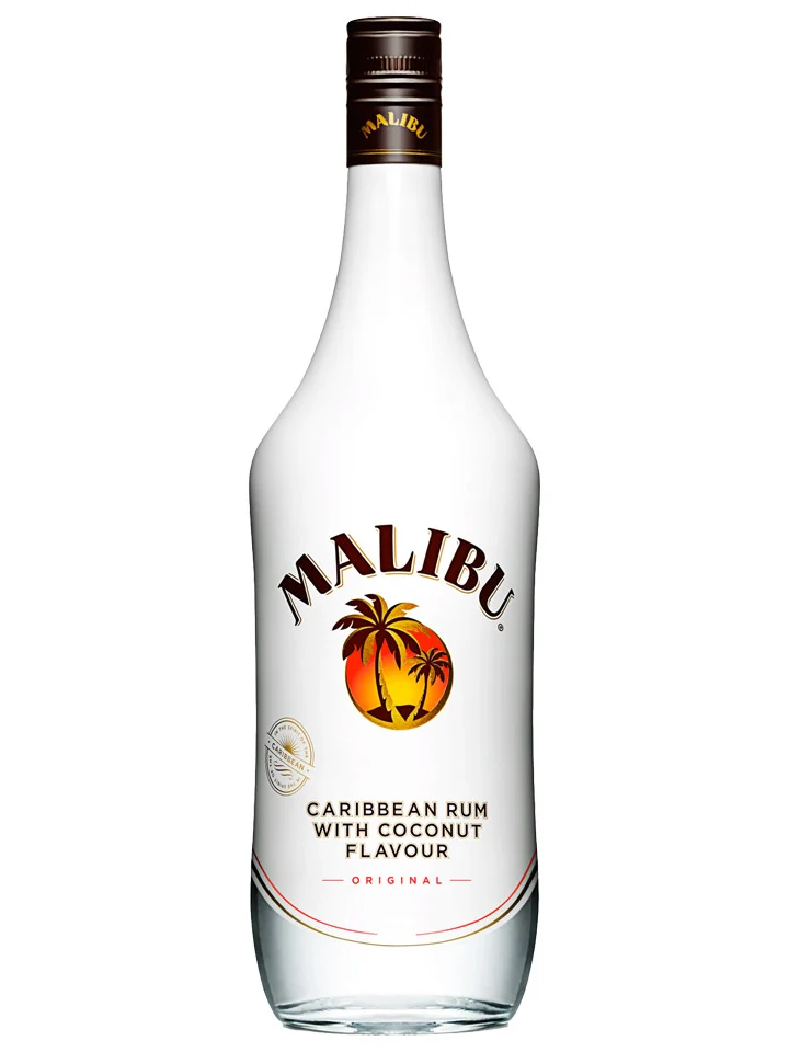 Malibu Caribbean Rum With Coconut Liqueur 1L