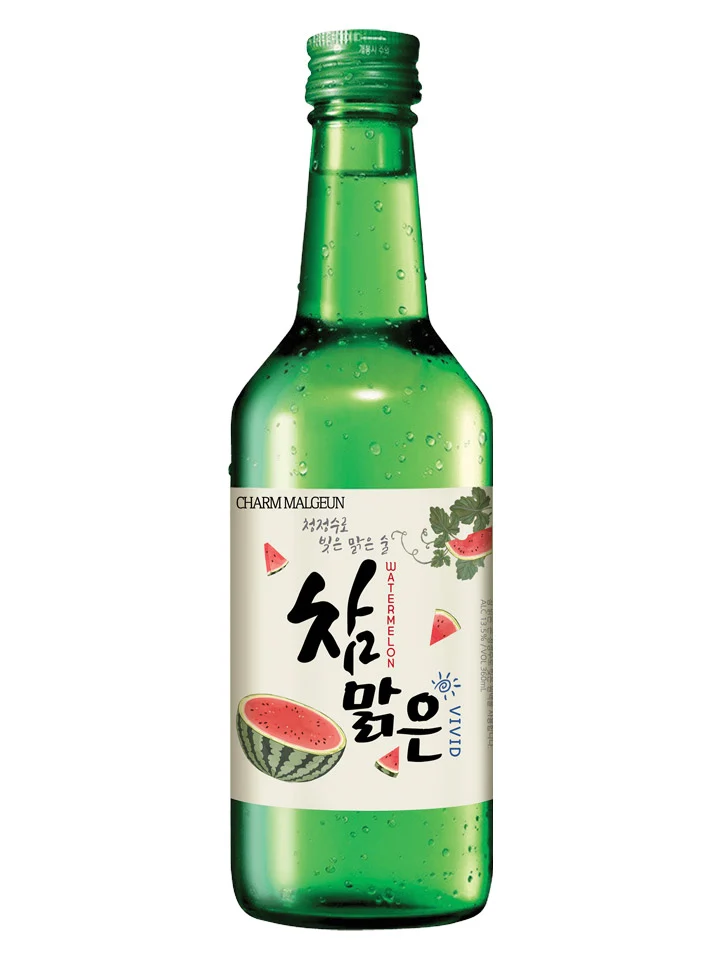 Charm Malgeun Vivid Watermelon Flavoured Soju 360mL