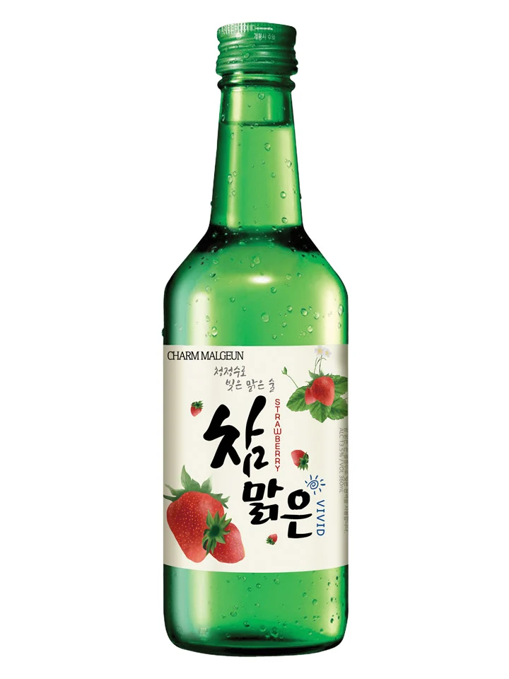 Charm Malgeun Vivid Strawberry Flavoured Soju 360mL