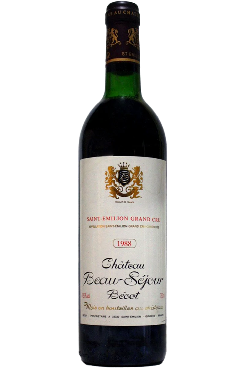 Château Beau-Séjour Bécot Tinto 1988