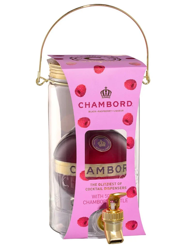 Chambord With Cocktail Dispenser Black Raspberry Liqueur 500mL