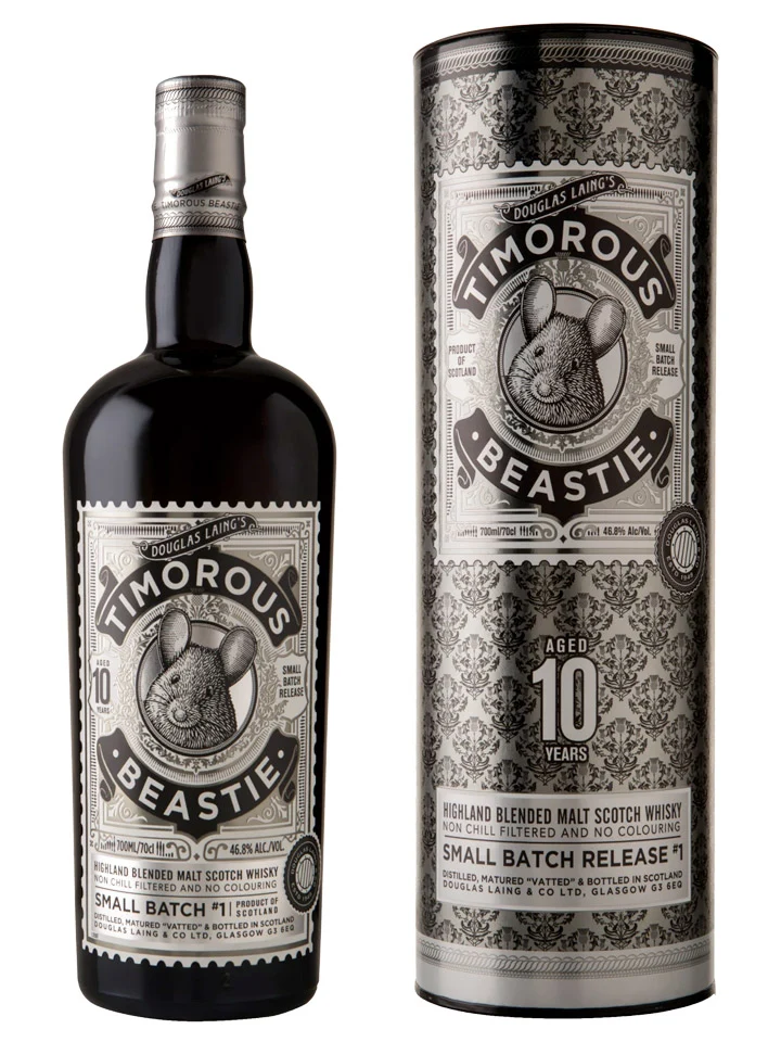 Timorous Beastie 10 Year Old Highland Blended Malt Scotch Whisky 700mL
