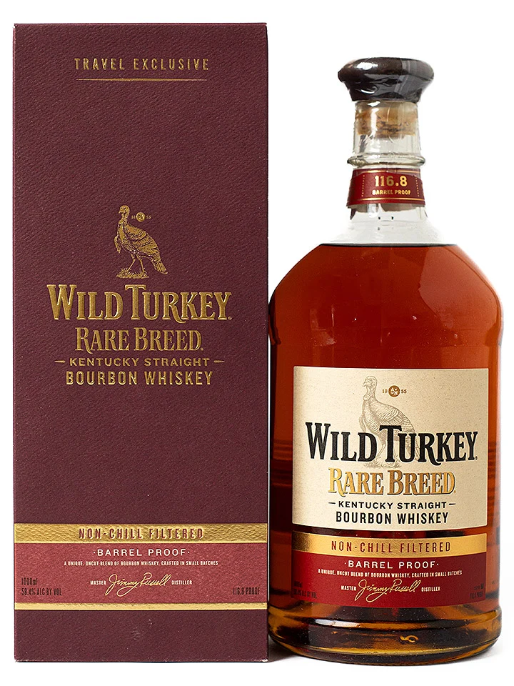 Wild Turkey Rare Breed Barrel Proof Non-Chill Filtered Kentucky Straight Bourbon Whiskey 1L