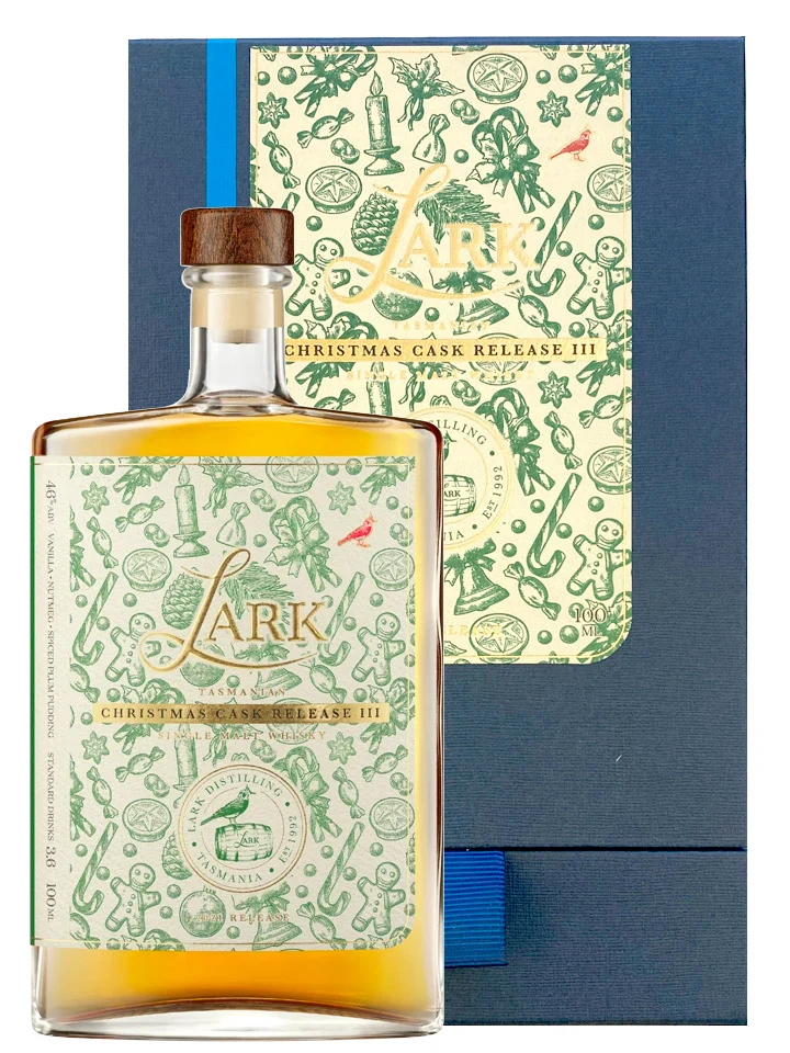Lark Christmas Cask III Limited Release Single Malt Australian Whisky 100mL