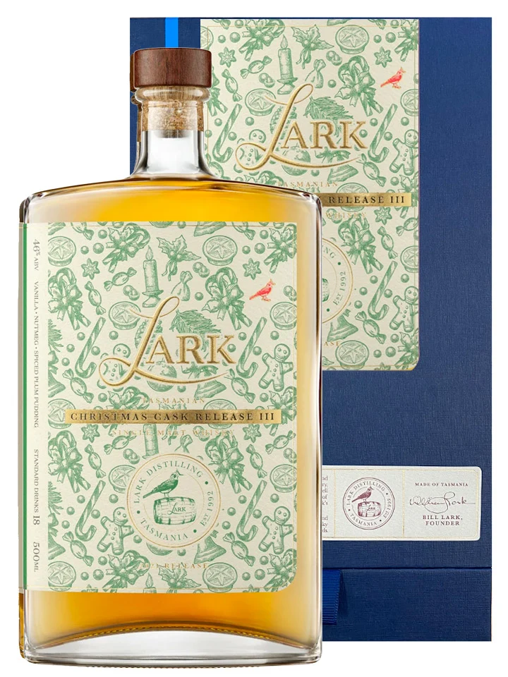 Lark Christmas Cask III Limited Release Single Malt Australian Whisky 500mL