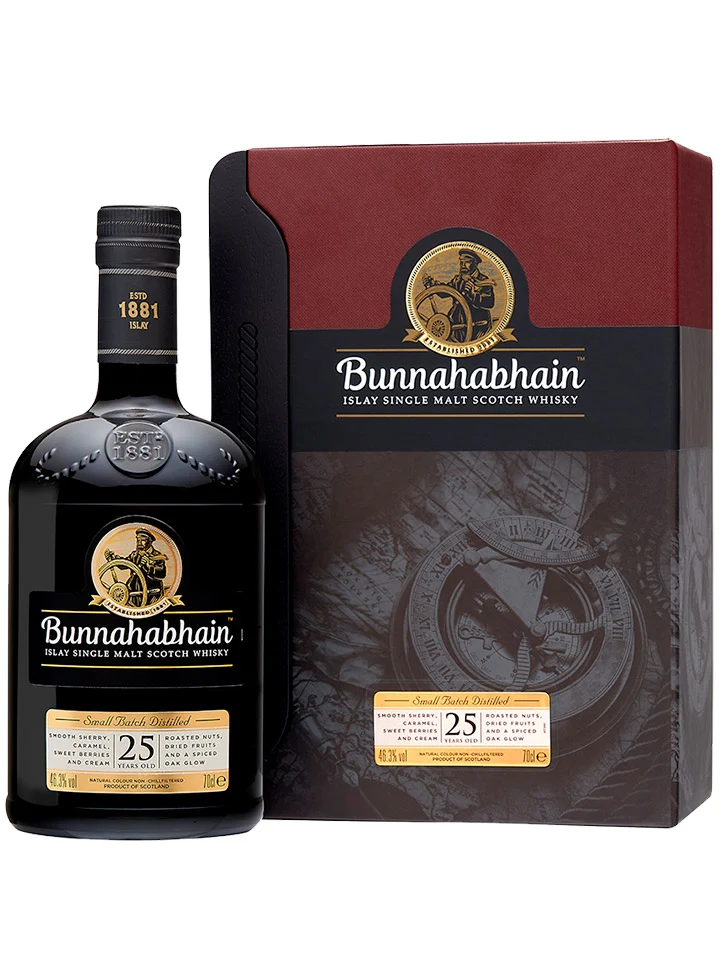 Bunnahabhain 25 Year Old Islay Single Malt Scotch Whisky 700mL