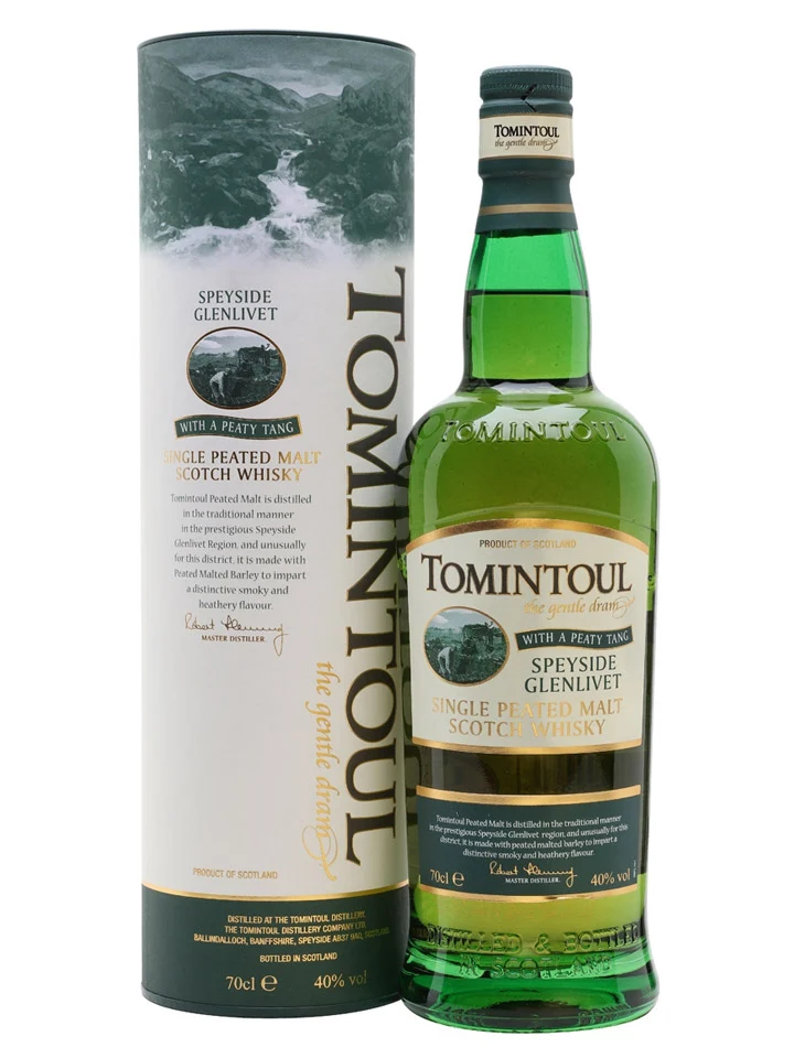 Tomintoul Peaty Tang Single Malt Scotch Whisky 700mL