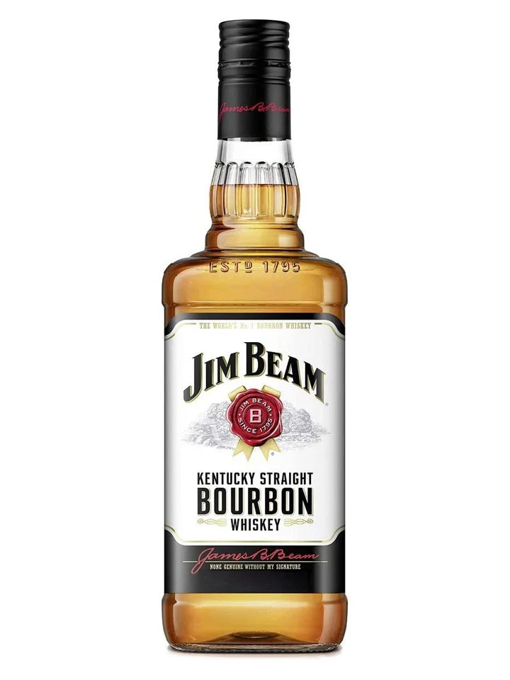 Jim Beam White Label Kentucky Bourbon Whiskey 700mL
