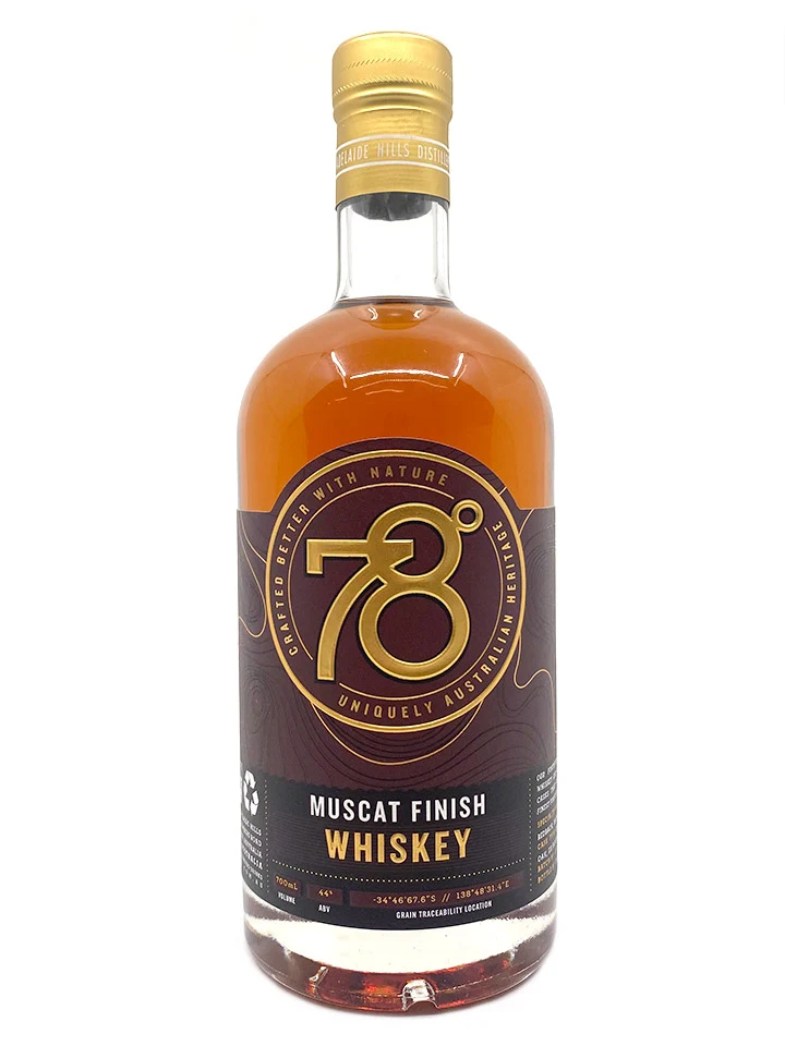 78 Degrees Muscat Finish Australian Whisky 700mL