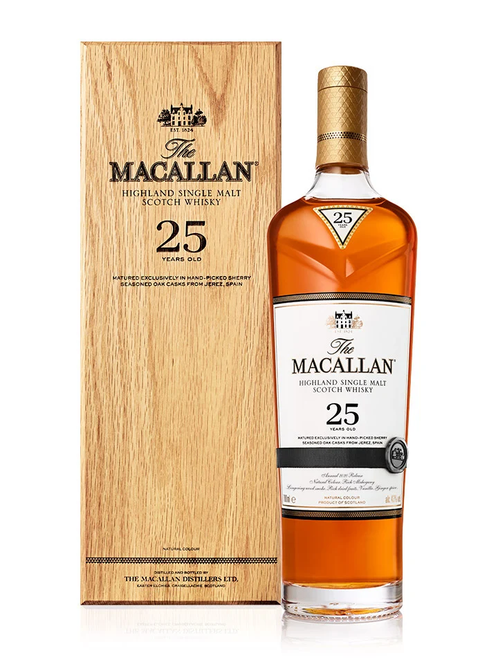 The Macallan 25 Year Old Sherry Oak Single Malt Scotch Whisky 700mL