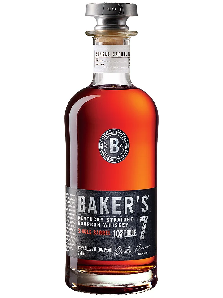 Baker's 7 Year Old Single Barrel 107 Proof Kentucky Straight Bourbon Whiskey 750mL