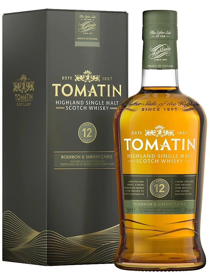 Tomatin 12 Year Old Highland Single Malt Scotch Whisky 700mL