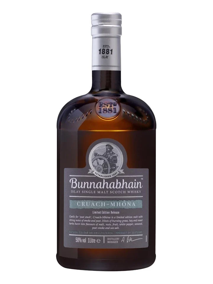 Bunnahabhain Cruach Mhona Limited Edition Single Malt Scotch Whisky 1L