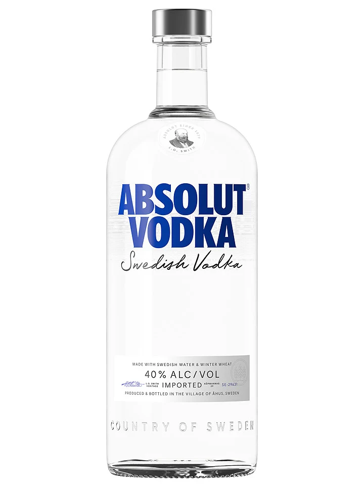 Absolut Swedish Vodka 1L