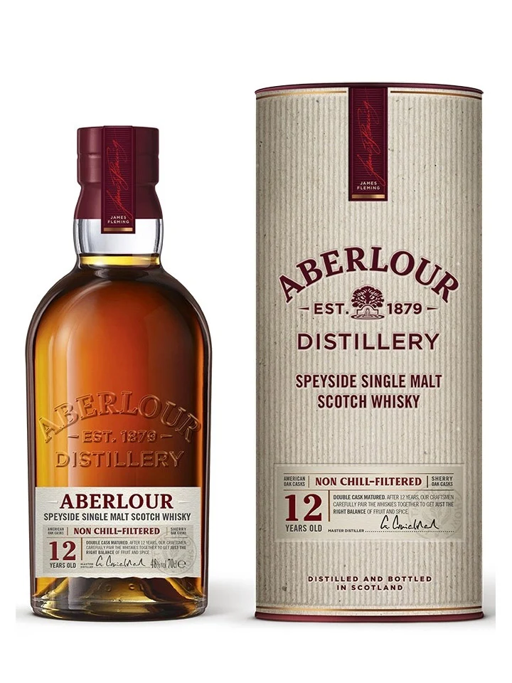 Aberlour 12 Year Old Non-Chill Filtered Single Malt Scotch Whisky 700mL