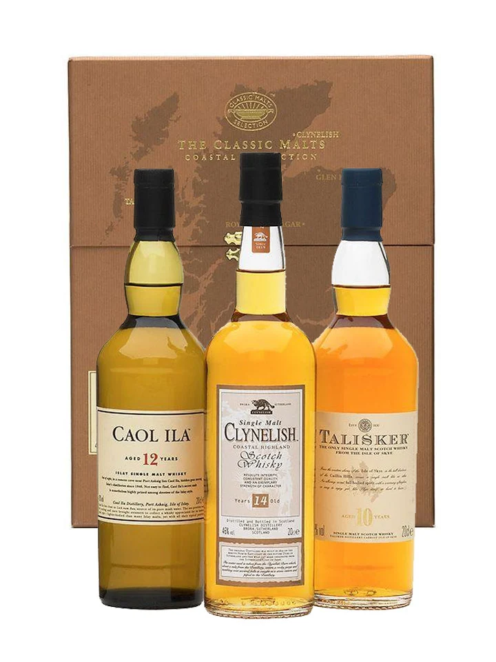 The Classic Coastal Malts Scotch Whisky Collection 200mL x 3