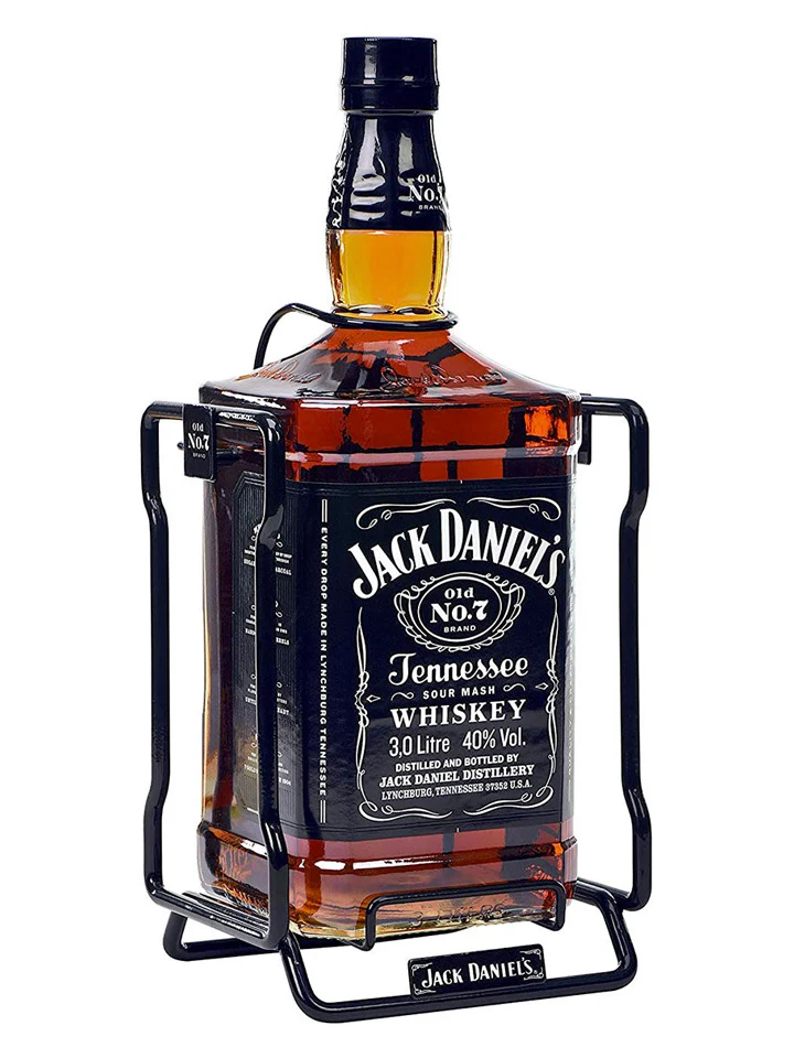 Jack Daniel's Old No.7 Tennessee Whiskey Bartop Cradle 3L