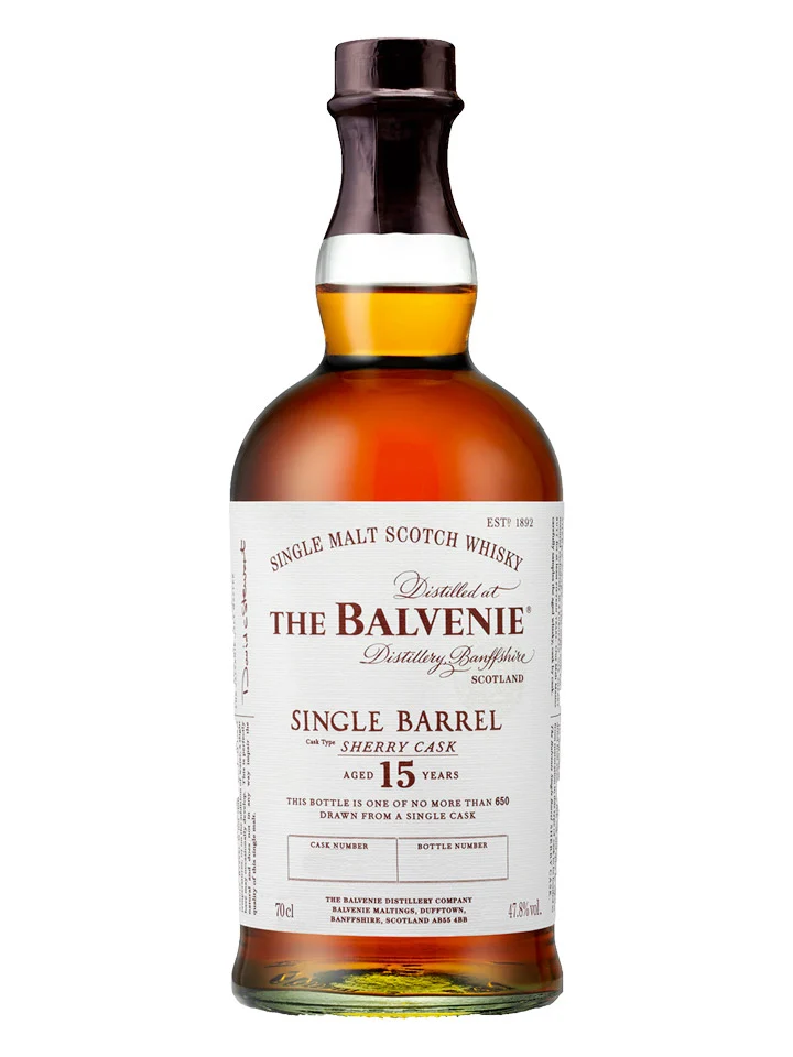 Balvenie 15 Year Old Single Barrel Sherry Cask Single Malt Scotch Whisky 700mL