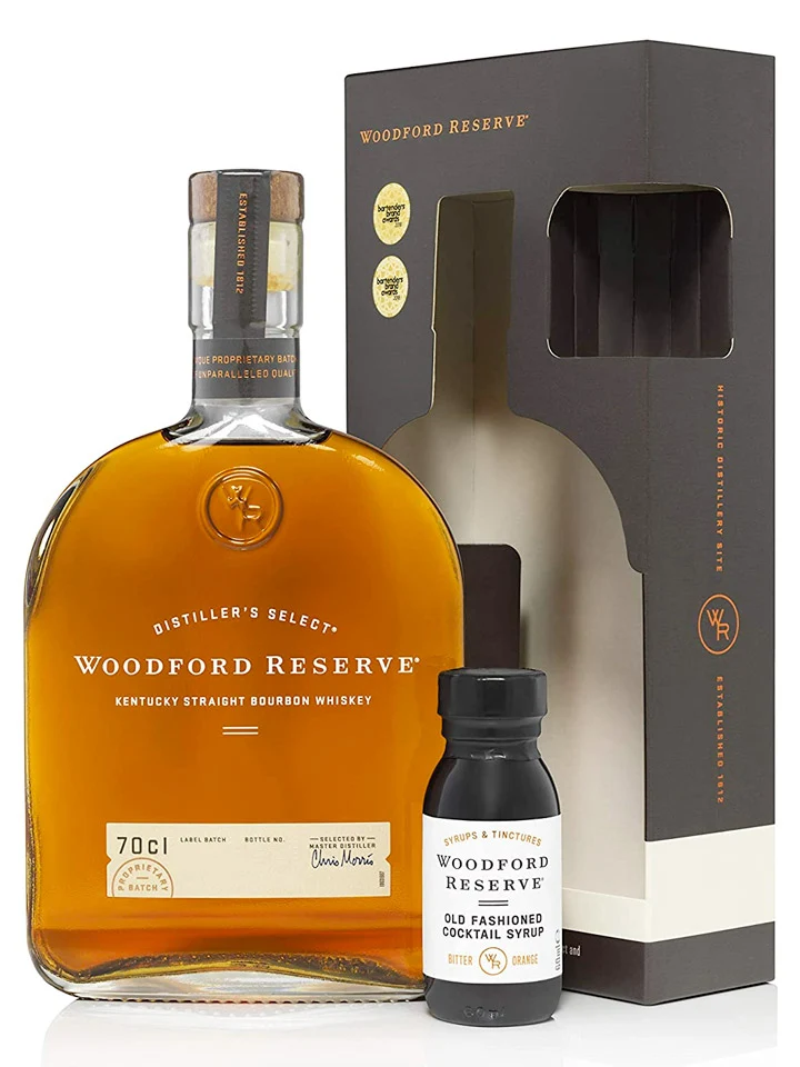 Woodford Reserve Old Fashioned Gift Set Kentucky Straight Bourbon Whiskey 700mL